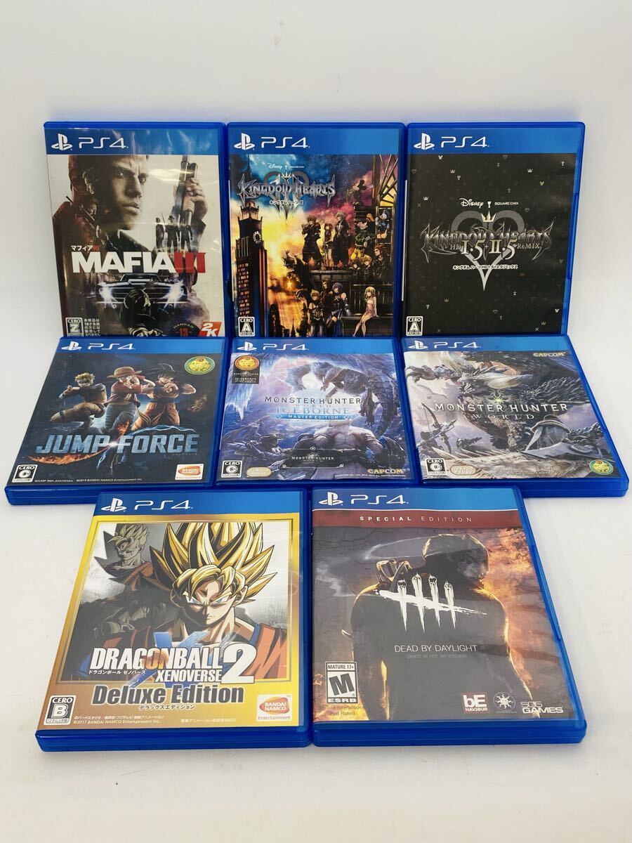 ■【ゲームソフトまとめ】PlayStation4 モンスターハンター ワールド アイスボーン ドラゴンボール キングダムハーツ MAFIAⅢ など 全8点