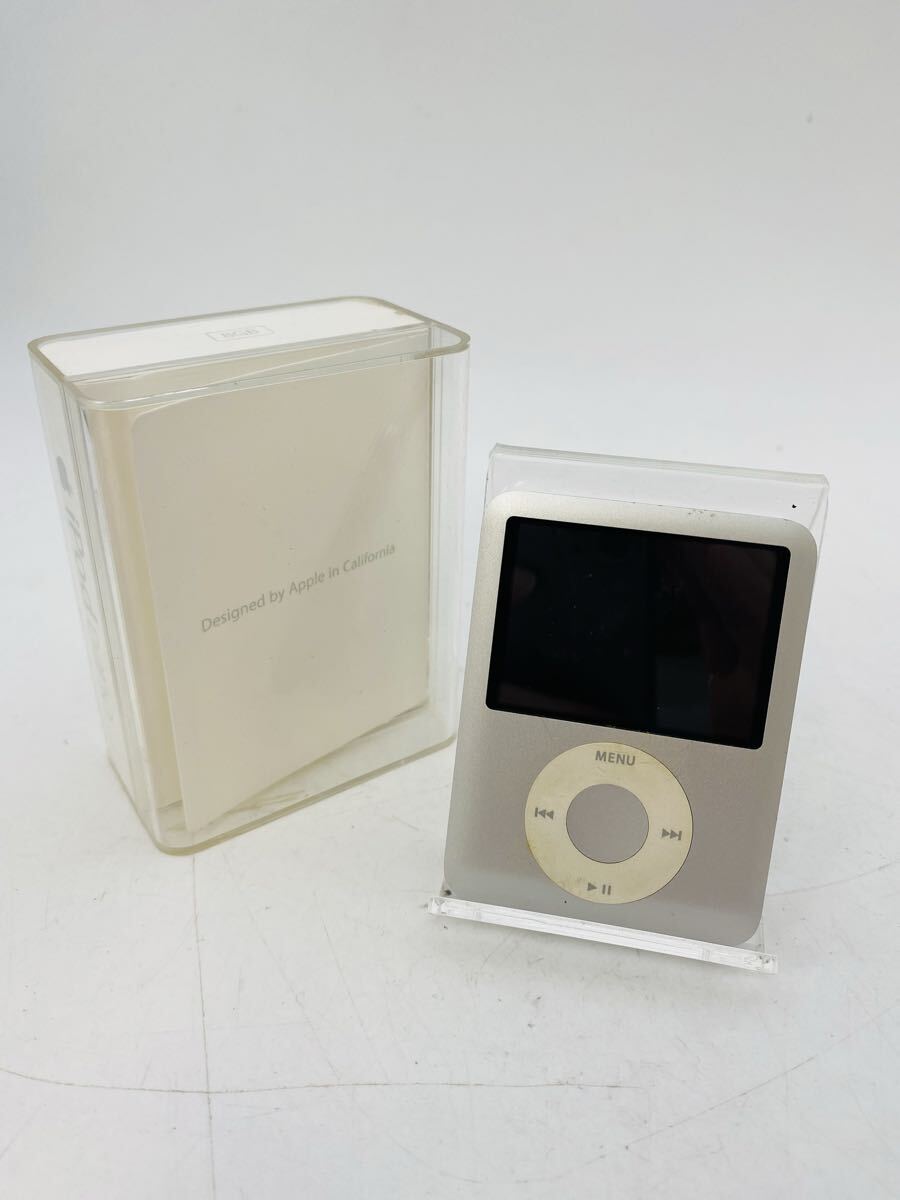 ■ Apple iPod nano A1236 8GB アップル アイポッド ナノ オーディオ機器 ポータブルプレーヤー 箱付 充電コード無 通電動作未確認