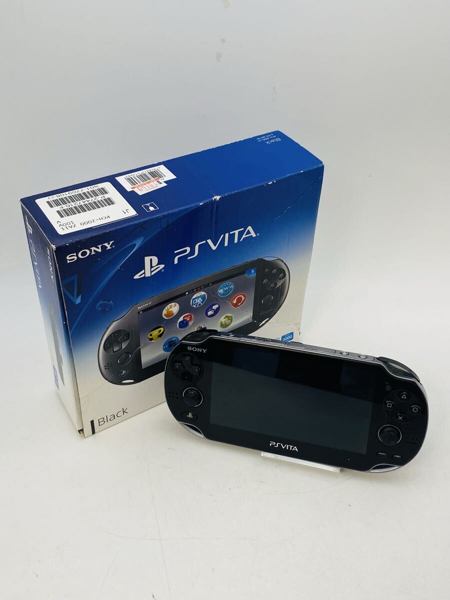 ■ SONY PlayStation Vita PCH-1100 ソニー プレイステーションヴィータ PSVITA ゲーム機 本体 箱付 コード無 通電動作未確認 未初期化