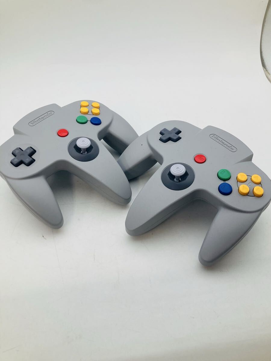 △ Nintendo NINTENDO64 HAC-043 コントローラー ×2 ニンテンドー64 任天堂64 ゲーム機 通電動作未確認