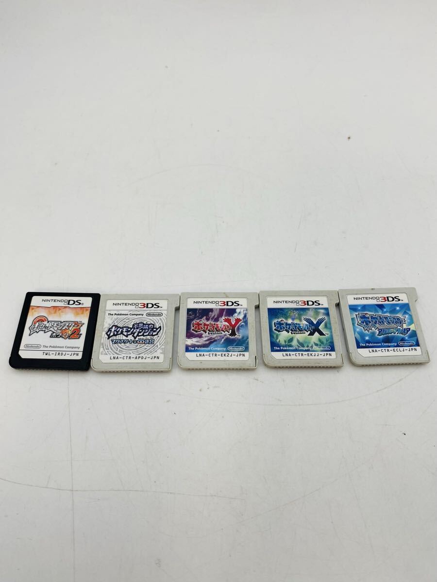 ◯ニンテンドー3DS DS ポケットモンスター ポケモン ソフトまとめ X/Y アルファサファイア 不思議のダンジョン ホワイト2 まとめ売り 計5点