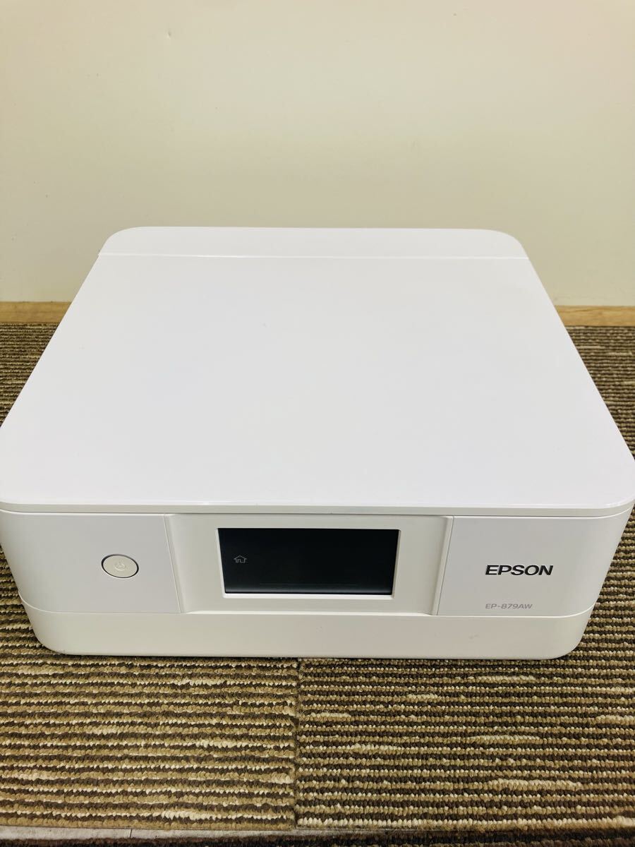 □ EPSON EP-879AW C561A 2017年製 エプソン カラリオ インクジェットプリンター プリンター 複合機 電源コード無し 通電のみ確認済み