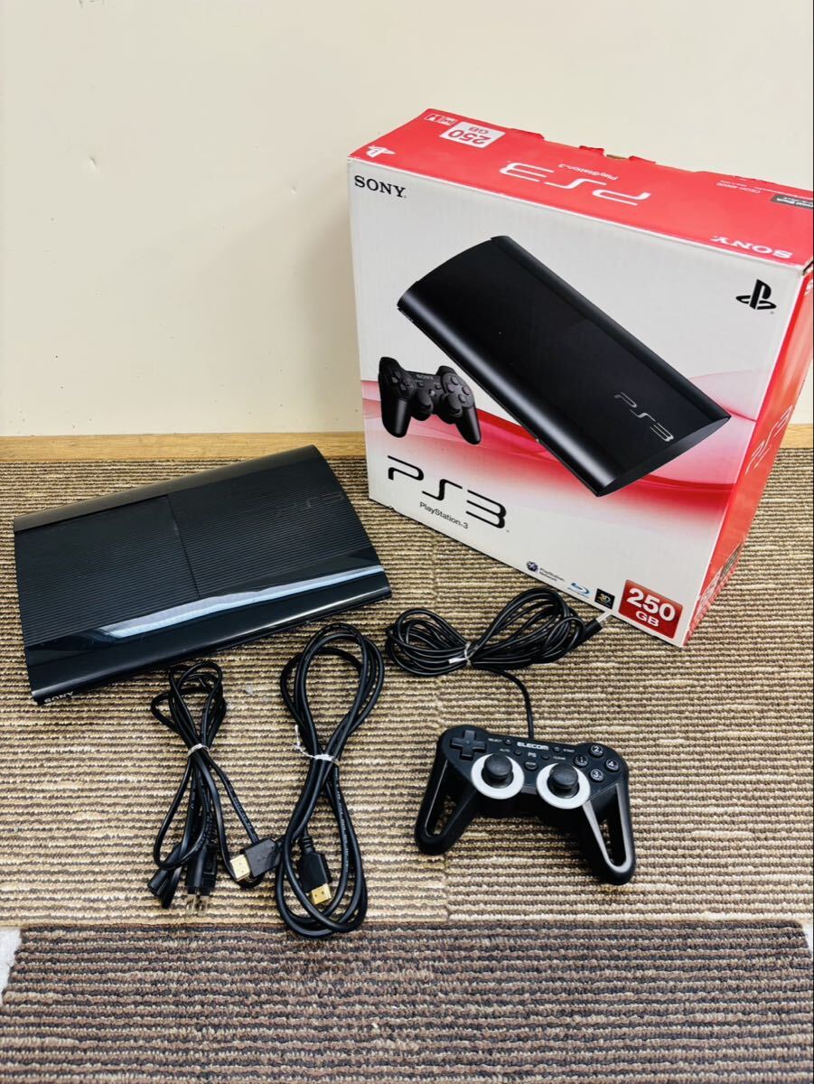 ☆ SONY PS3 CECH-4000B ソニー プレステ3 プレイステーション3 PlayStation3 ゲーム機 本体 箱付き コード類有り 通電確認済み