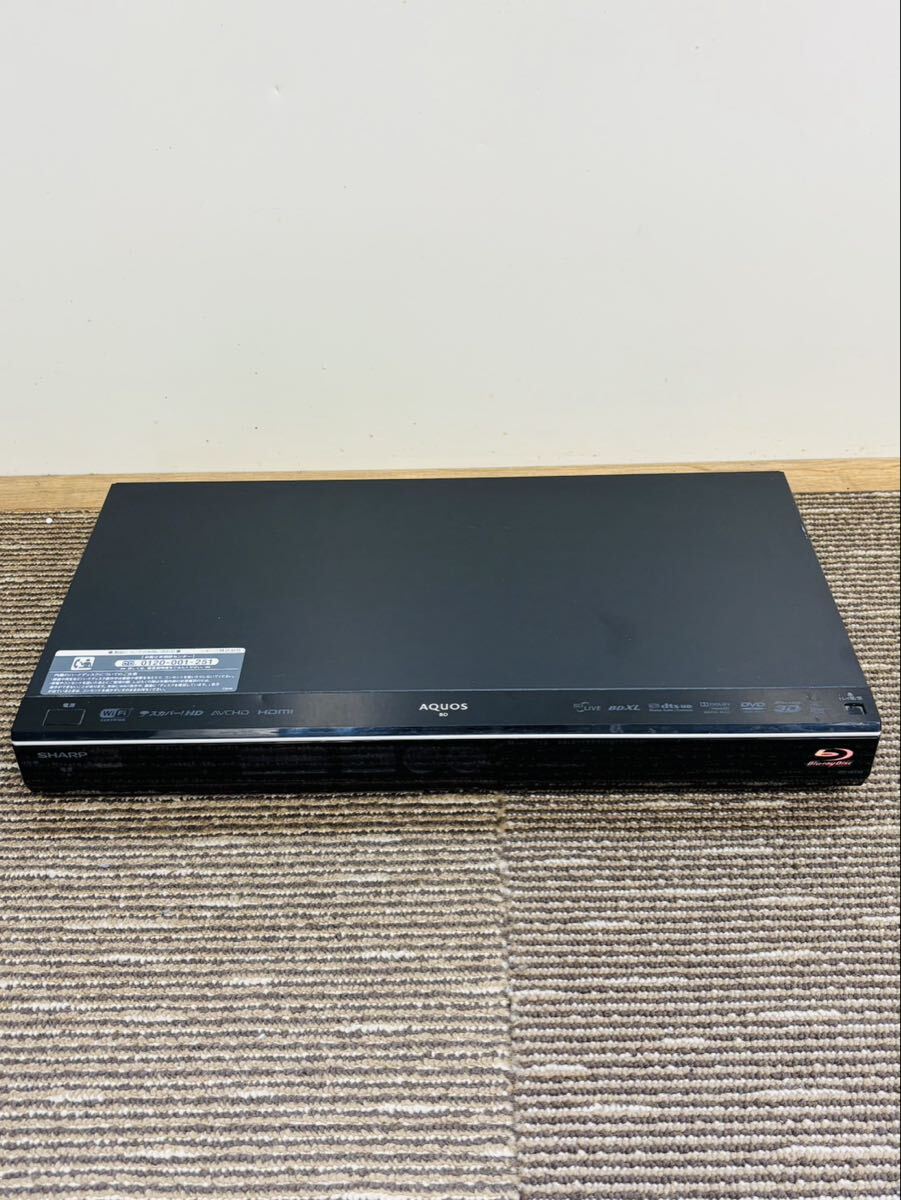 ☆ SHARP BD-W510 2012年製 シャープ ブルーレイディスクレコーダー 映像機器 ブルーレイレコーダー 電源コード無 リモコン無 通電確認済