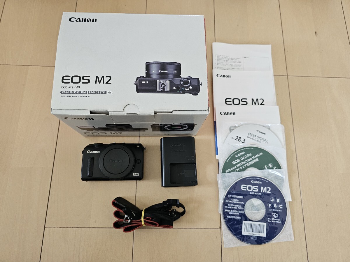 中古　Canon EOS M2 ボディ デジタル ミラーレス 一眼カメラ 