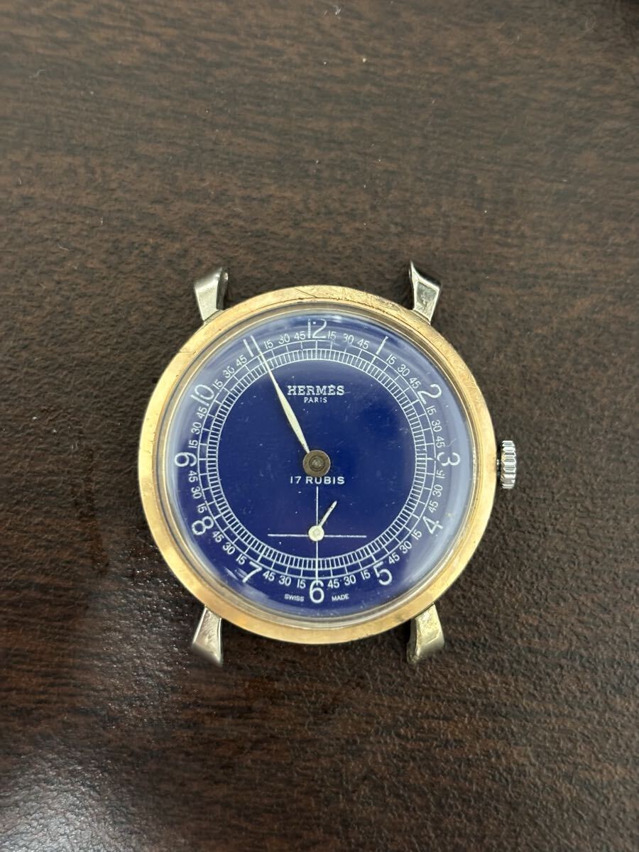 稼働 HERMES Small Seconds Manual Wind エルメス スモセコ 手巻き ワンハンドウォッチ