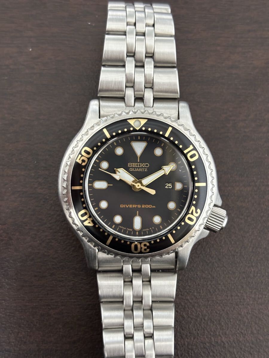 稼働 SEIKO DIVER'S 200m 7n85-003A Diver セイコー ダイバーズ クォーツ