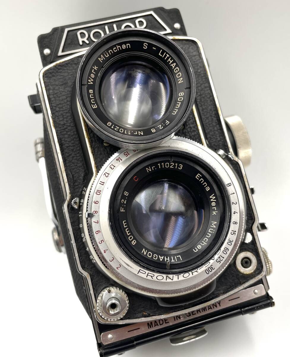 希少　ROLLOP 80mm 1:2.8 ローロップ　　rolllop 80 2.8 二眼レフカメラ　