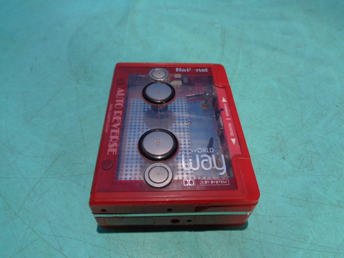 National world Way RQ-R1 ポータブルカセットプレーヤー 現状で