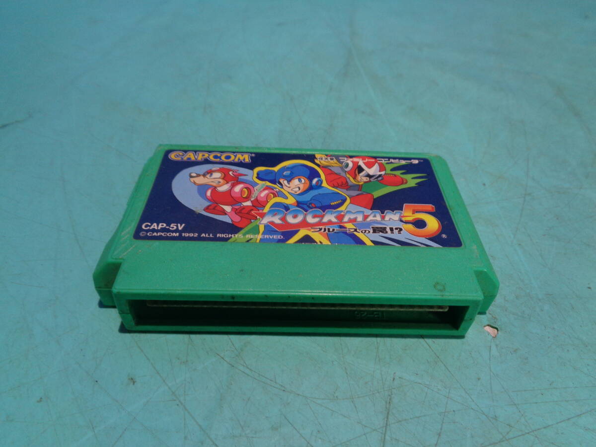 ファミコンソフト ロックマン5 ブルースの罠 CAP-5V 現状で