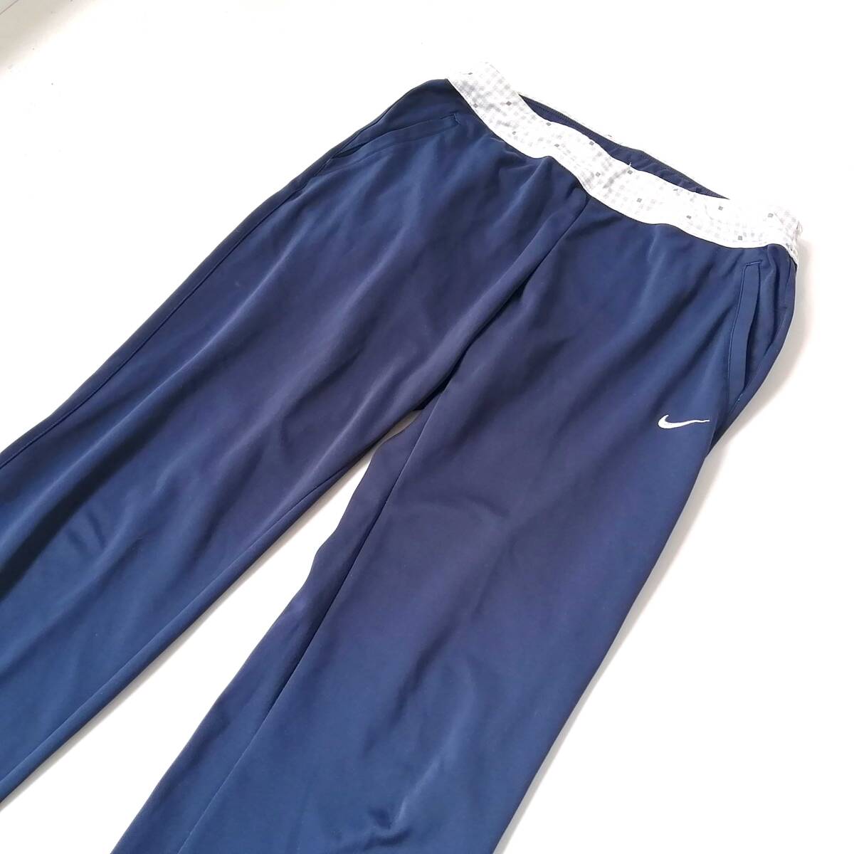 NIKI nike ナイキ レディース♪ドライフィットパンツ ジャージ Lサイズ ネイビー 260630ng【4点同梱で送料無料】