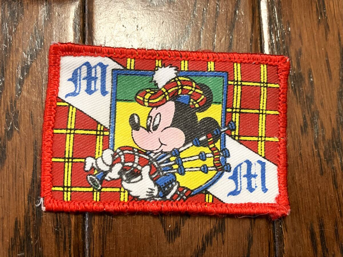 ミッキーマウス MICKEY MOUSE バグパイプ ワッペン パッチ キャラクター