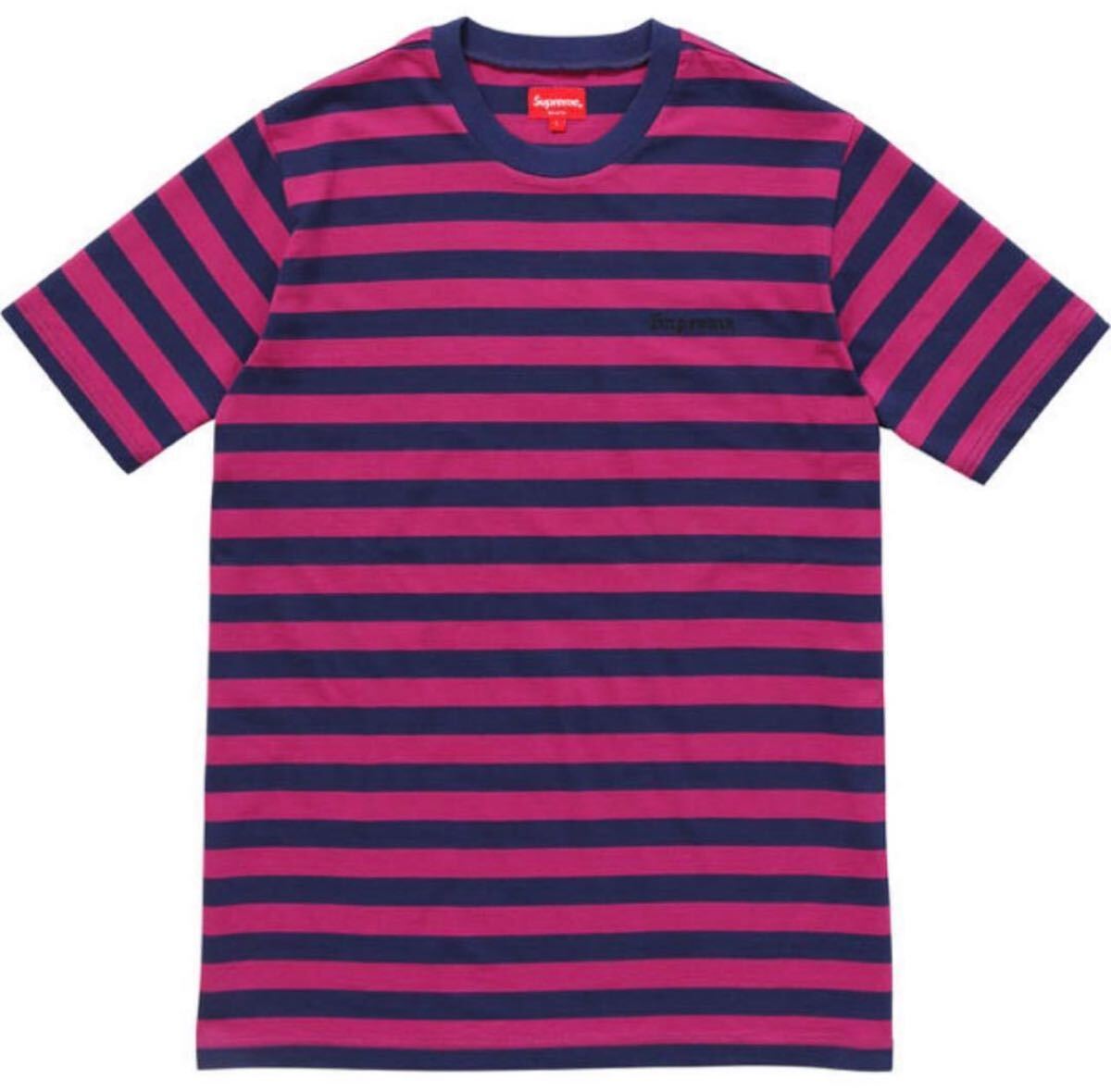 新品希少 17ss Supreme Bar Stripe Tee Tee 