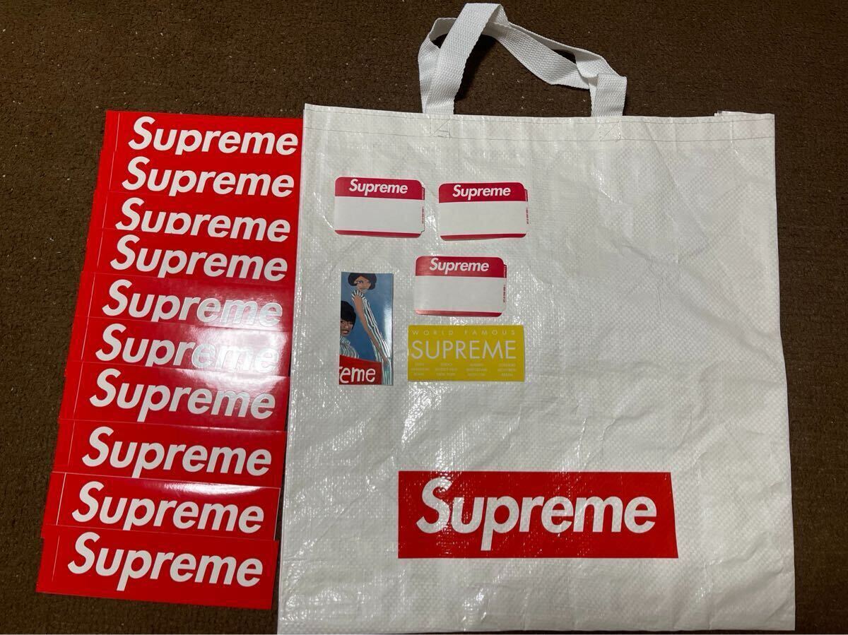 新品supreme ノベルティー ステッカー14枚ショップショーパー大一点計15点セット正規品