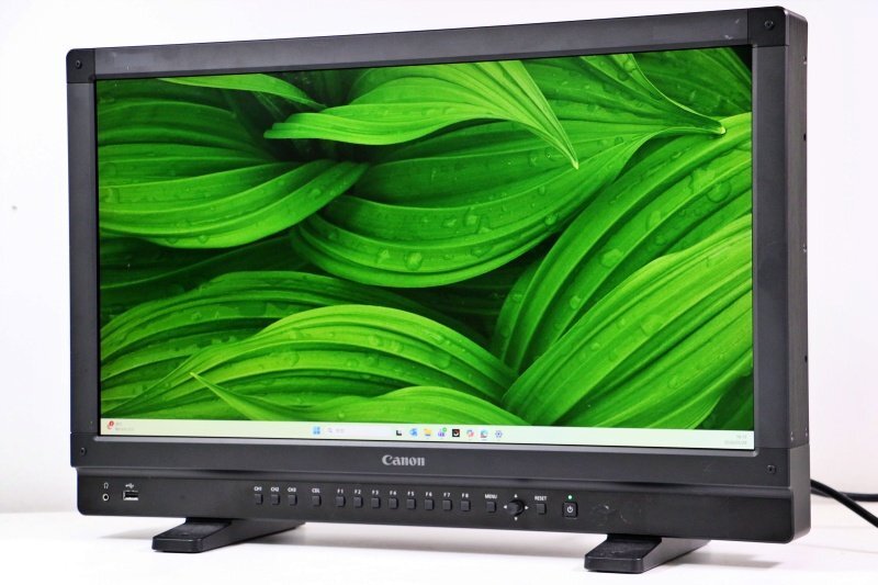 Canon/キヤノン 業務用24型 4Kディスプレイ●DP-V2410 使用時間29114時間 中古