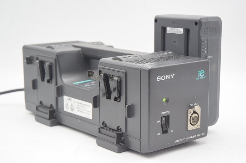 SONY/ソニー リチウムイオンバッテリー4連チャージャー□BC-L120 + BP-L80S 中古□送料無料