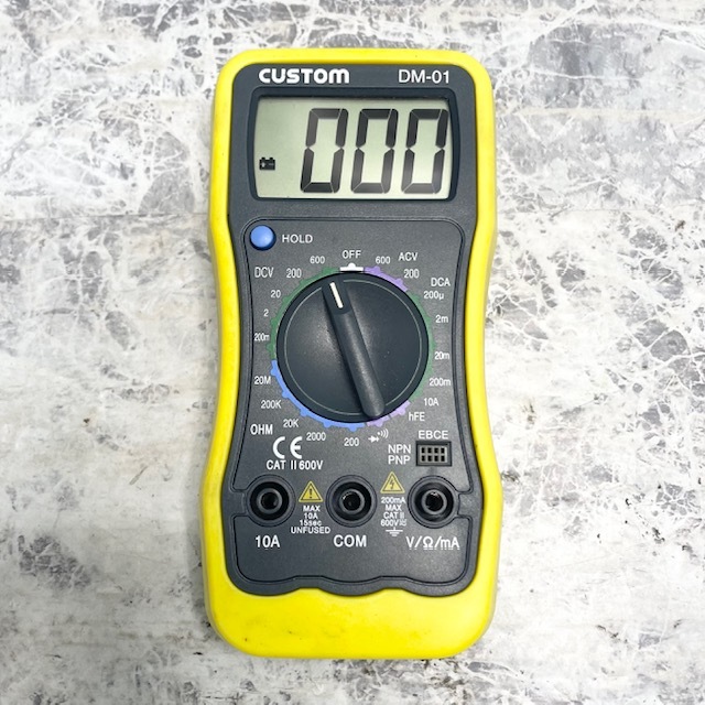 1109//CUSTOM デジタルマルチメーター DM-01 通電確認済み 