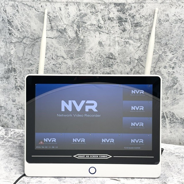1439//BNT 200万画素NVRレコーダー BNT-1080 ワイヤレス防犯カメラ 4台セット 通電確認済み