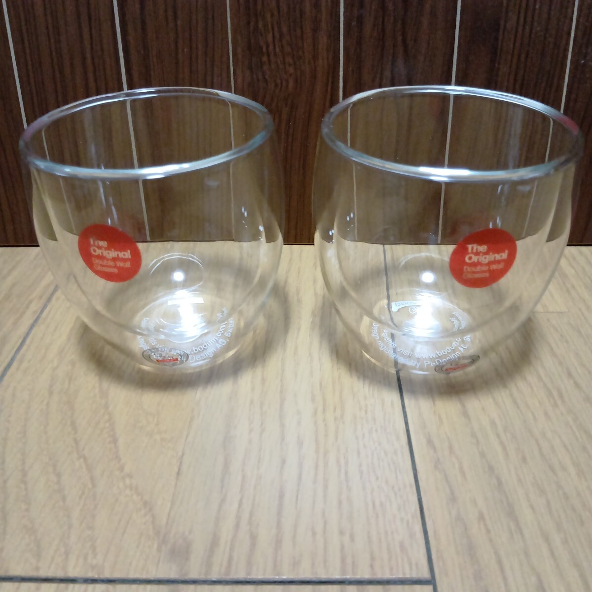 ▼ ボダム≪ダブルウォールグラス 2個≫ガラス製 パヴィーナ グラス bodum
