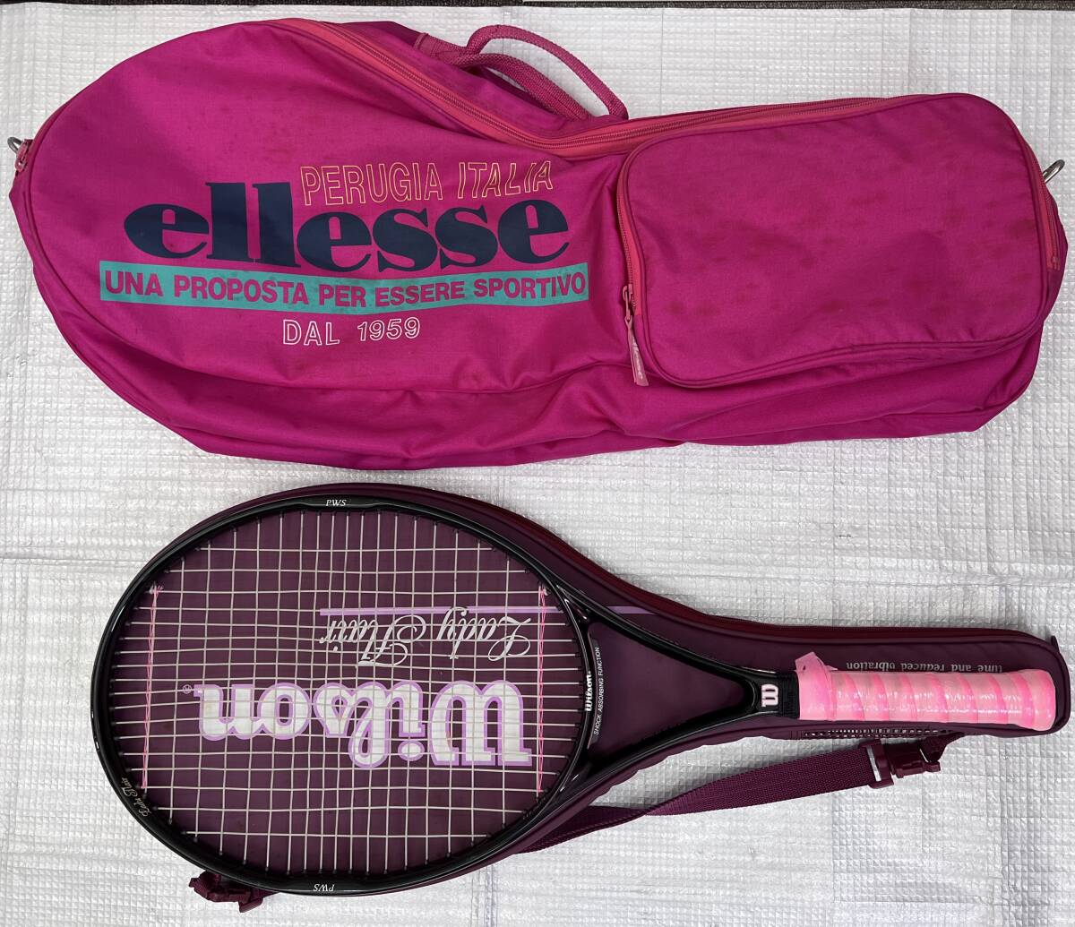 i2600A Wilson ウィルソン DUAL TAPER BEAM テニスラケット Lady Flair 110 SQ.IN. スポーツ ケース バッグ付