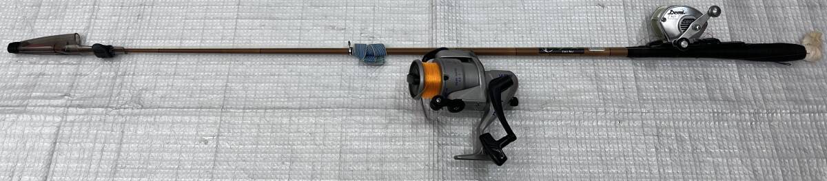ij2545A 釣り竿 1本 リール 2個 チヌ CHINU SHIMANO Demi 80 SUZUMI GS=50 釣り用品 用具 動作未確認