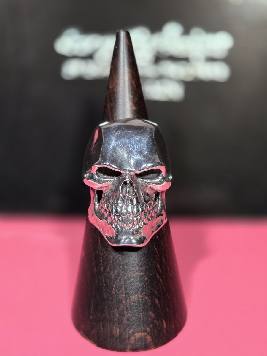 ★本物 新品 未使用《クレイジーピッグ》CRAZY PIG サイコキラースカルリング　16.5・送料無料★ シルバー925 SKULL RING 指輪