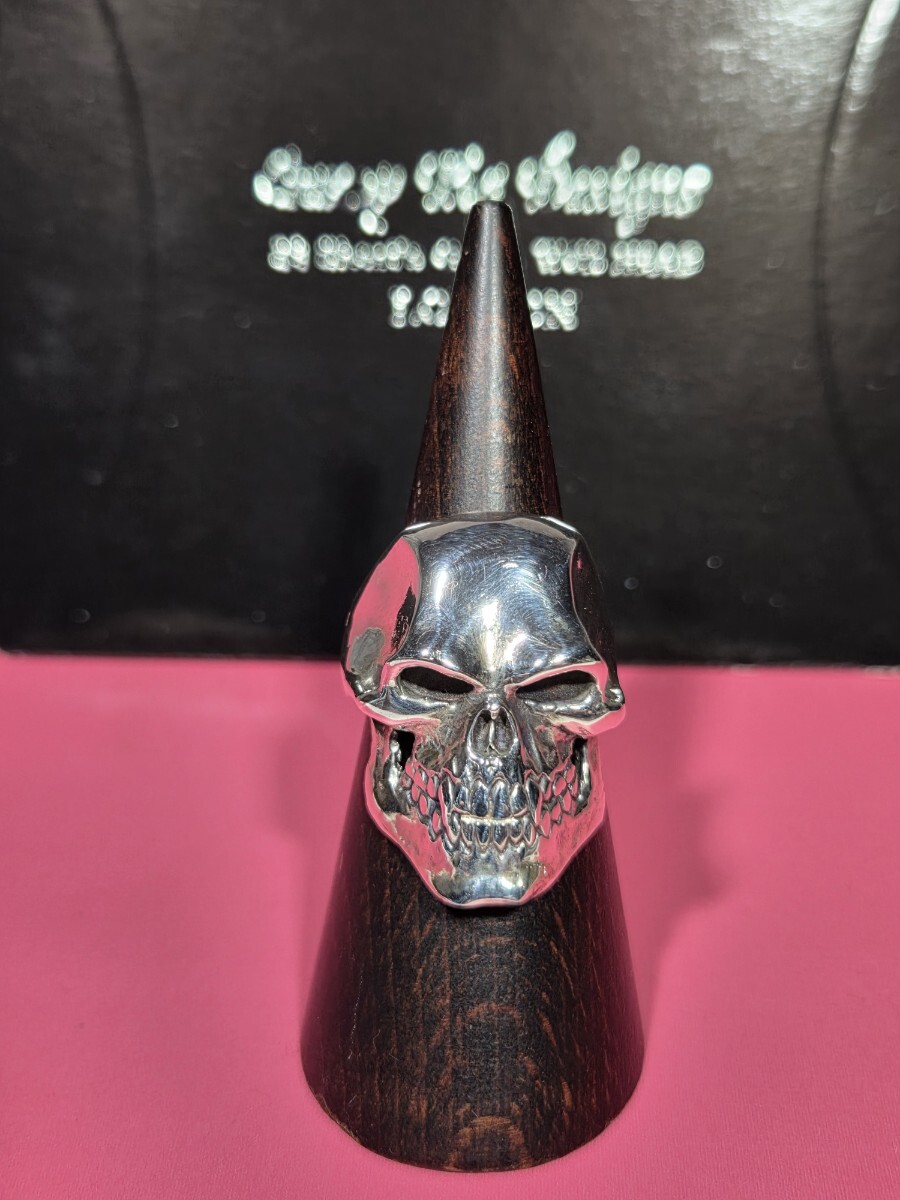 ★本物 新品 未使用《クレイジーピッグ》CRAZY PIG サイコキラースカルリング　19・送料無料★ シルバー925 SKULL RING 指輪 ドクロ