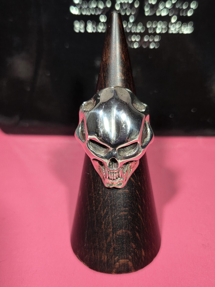 ★本物 新品 未使用《クレイジーピッグ》CRAZY PIG ヴァンパイア・スカルリング18・送料無料★ シルバー925 SKULL RING ドクロ 指輪