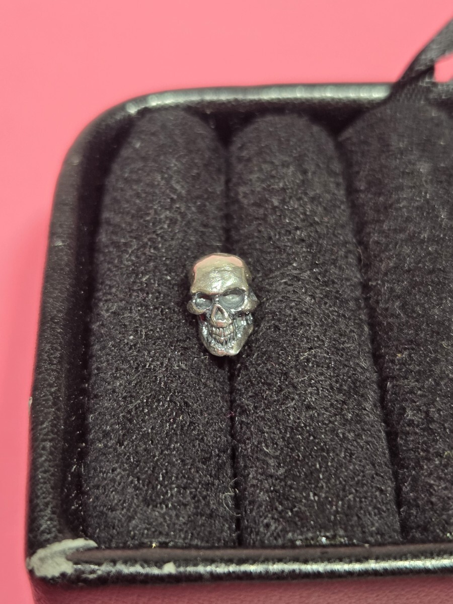 ★本物 新品 未使用《クレイジーピッグ》CRAZY PIG 　SKULL & JAW STUD ピアス　送料無料★ シルバー スカル　イヤリング