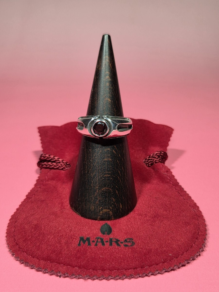 ★50％OFF・新品《M・A・R・S》シルバーリング　19　赤石　送料無料★ 指輪 シルバーリング