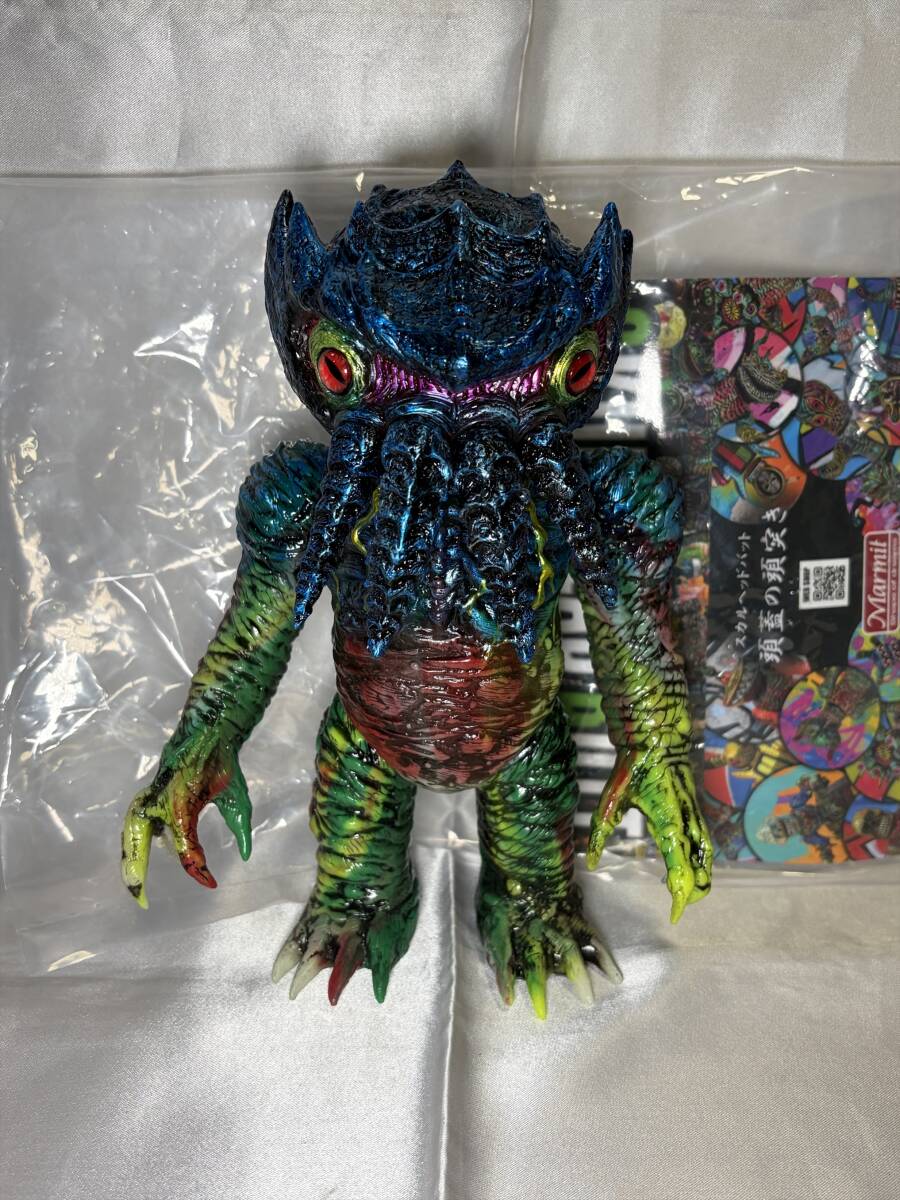 スカルヘッドバット オイドX 夜光 蓄光 ソフビ ギャロミ クトゥルフオイド マーミット ミュータント SKULL HEAD BUTT GYAROMI MARMIT GID