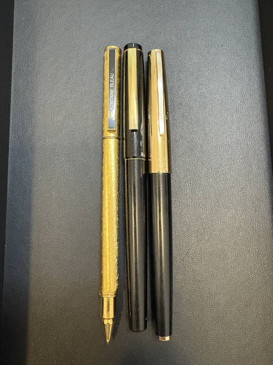 #A5022　万年筆 ボールペン おまとめ 3点 PILOT パイロット 14K刻印 SUPER 100V FN 04 スーパー100V 筆記未確認 ジャンク