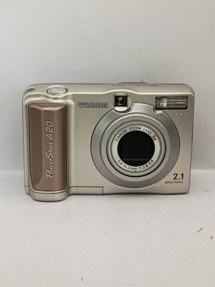 6122【動作確認済み】1円スタート Canon PowerShot A20 PC1007 ゴールド デジタルカメラ