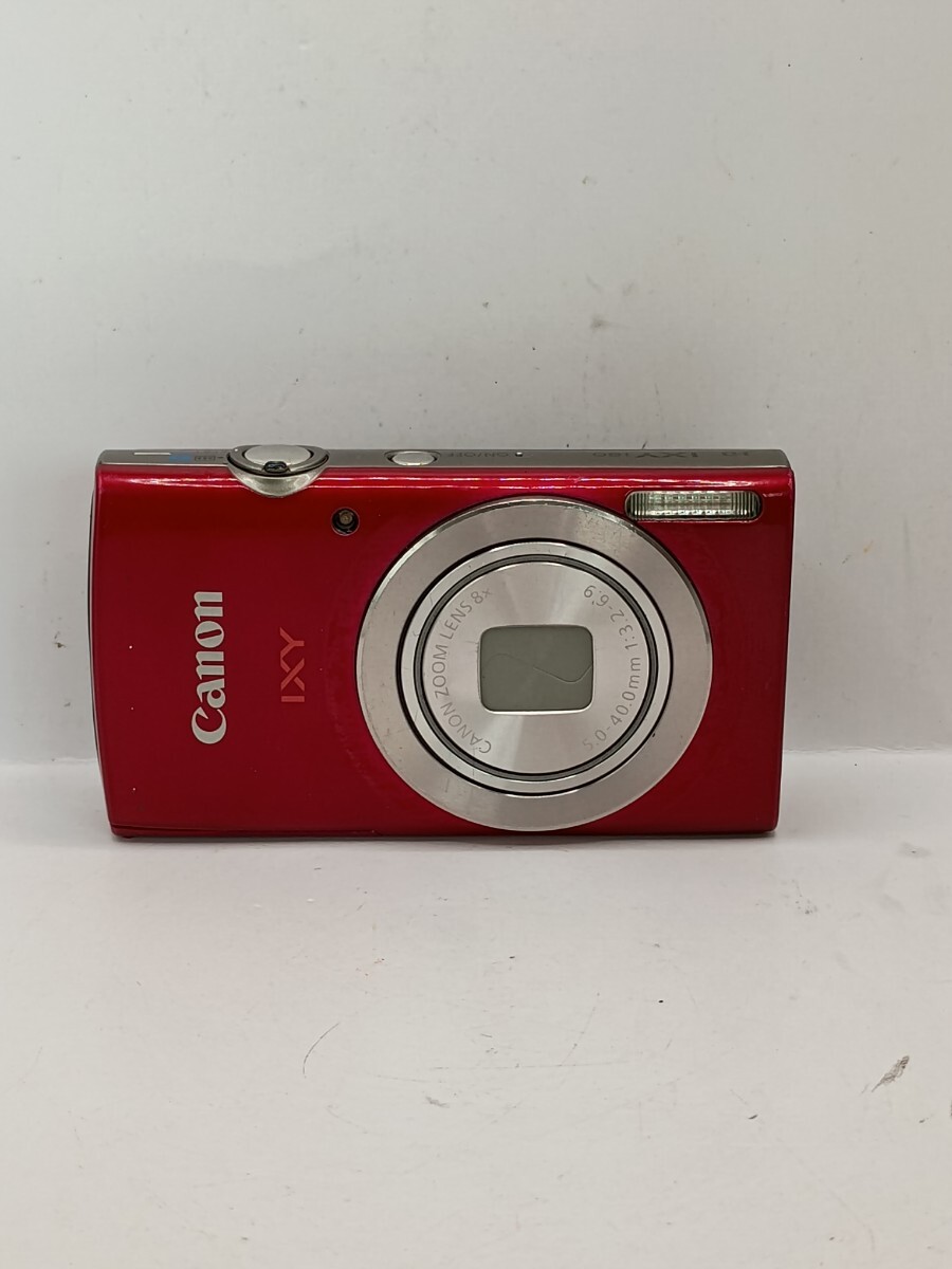5873【動作確認済】1円スタート Canon IXY180　PC2275 レッド コンパクトデジタルカメラ デジタルカメラ