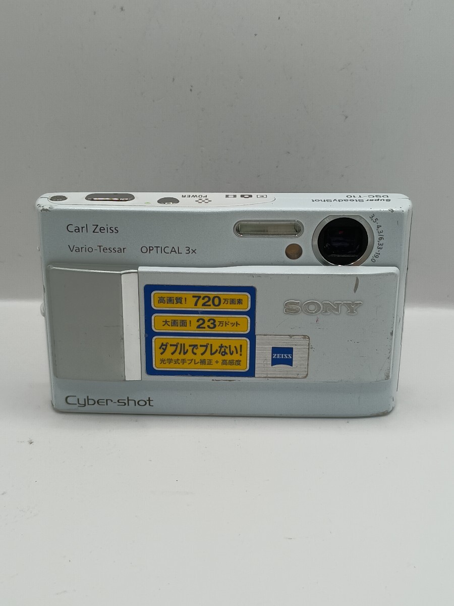 5953 【動作確認済】1円スタート SONY Cyber-shot DSC-T10 ホワイト コンパクトデジタルカメラ