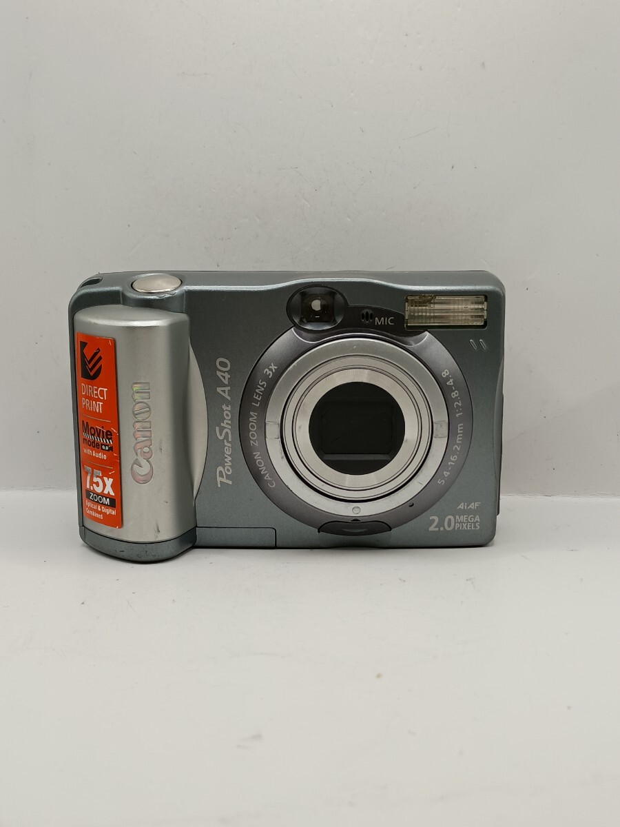 6220 【動作確認済み】1円スタート Canon PowerShot A40 コンパクトデジタルカメラ シルバー