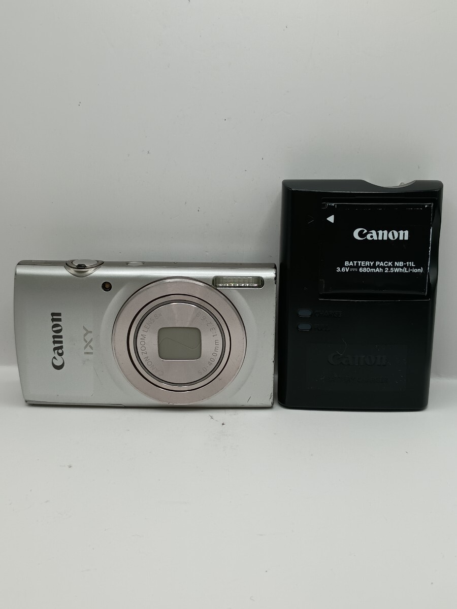 5877 【動作確認済】1円スタート Canon IXY200 シルバー コンパクトデジタルカメラ バッテリー付き