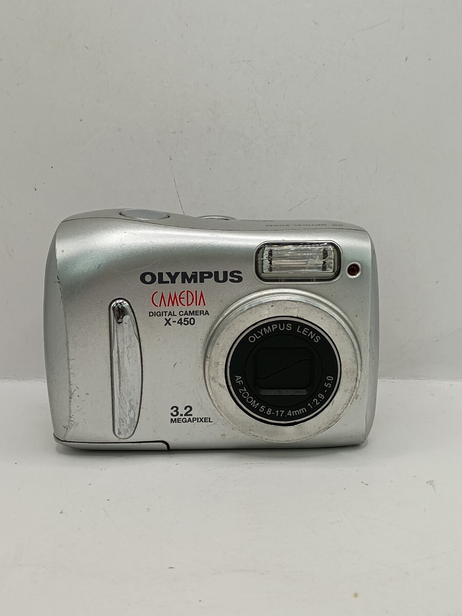 6131【通電のみ確認済み】1円スタート OLYMPUS CAMEDIA X-450 コンパクトデジタルカメラ シルバー