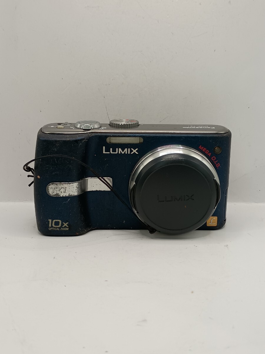 5927 【動作確認済み】1円スタート Panasonic LUMIX DMC-TZ1 コンパクトデジタルカメラ ブルー