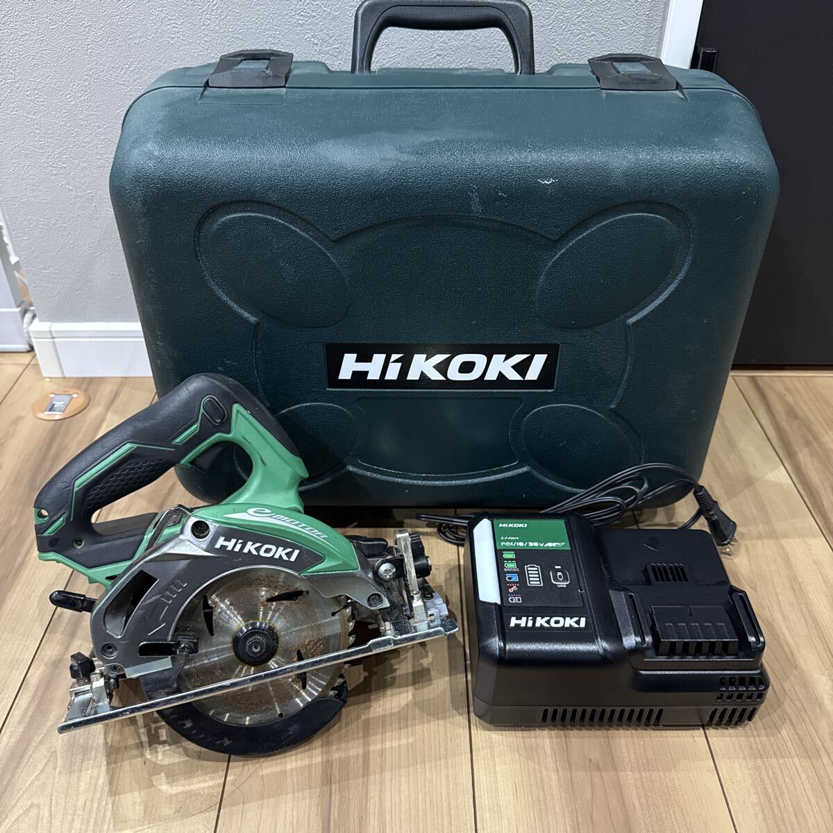 HiKOKI コードレス丸のこ C18DBL 125mm 充電器セット　可動品