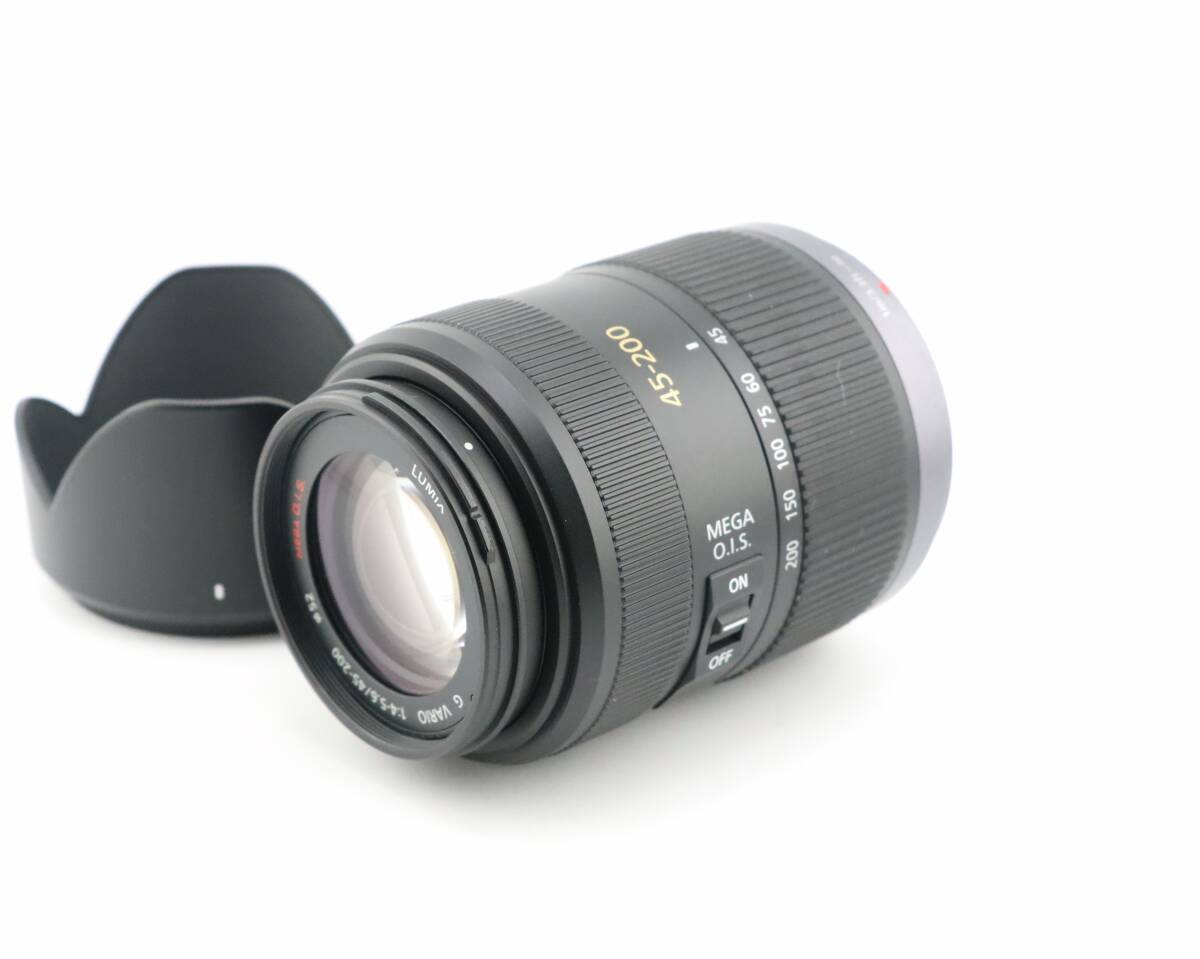 ★良品★パナソニック Panasonic LUMIX G VARIO 45-200mm F4-5.6 MEGA O.I.S. H-FS045200★　W0681＃5185