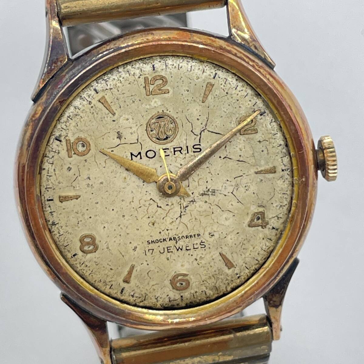 モーリス MOERIS ジャンク品 スイス製 腕時計 ヴィンテージ アンティーク ウォッチ 手巻き式 18K GOLD 18金 750 金無垢