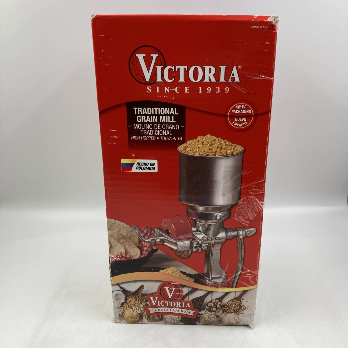 【未検品】VICTORIA 手動穀物 グラインダー 鋳鉄 Grain Grinder (ハイホッパー)/Y41920-B2