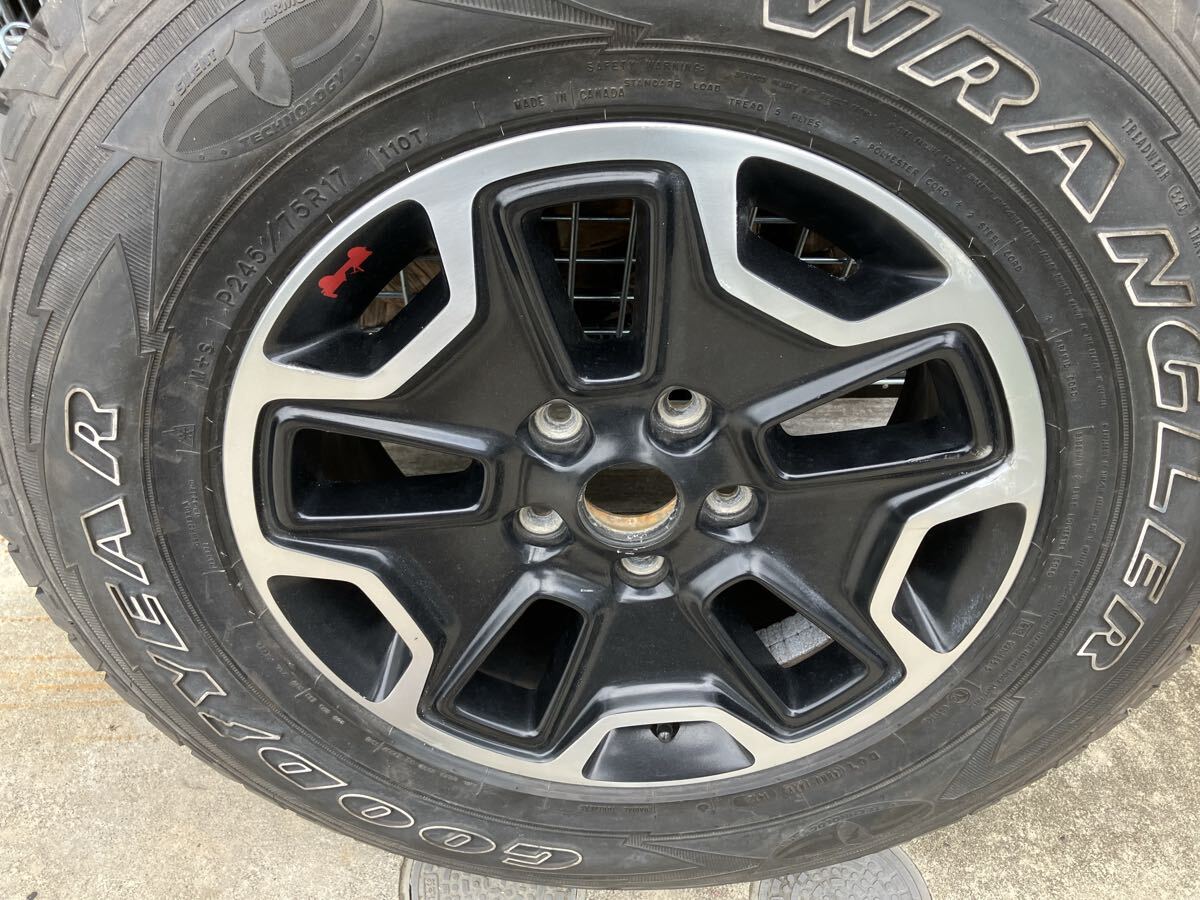 Jeep ラングラーJL 17インチ　GOODYEAR WRANGLER P245/75R17 110T タイヤホイール