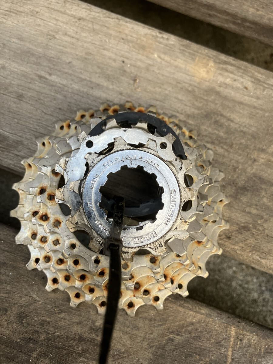 SHIMANO xt シマノ 9sp スプロケット 錆あり