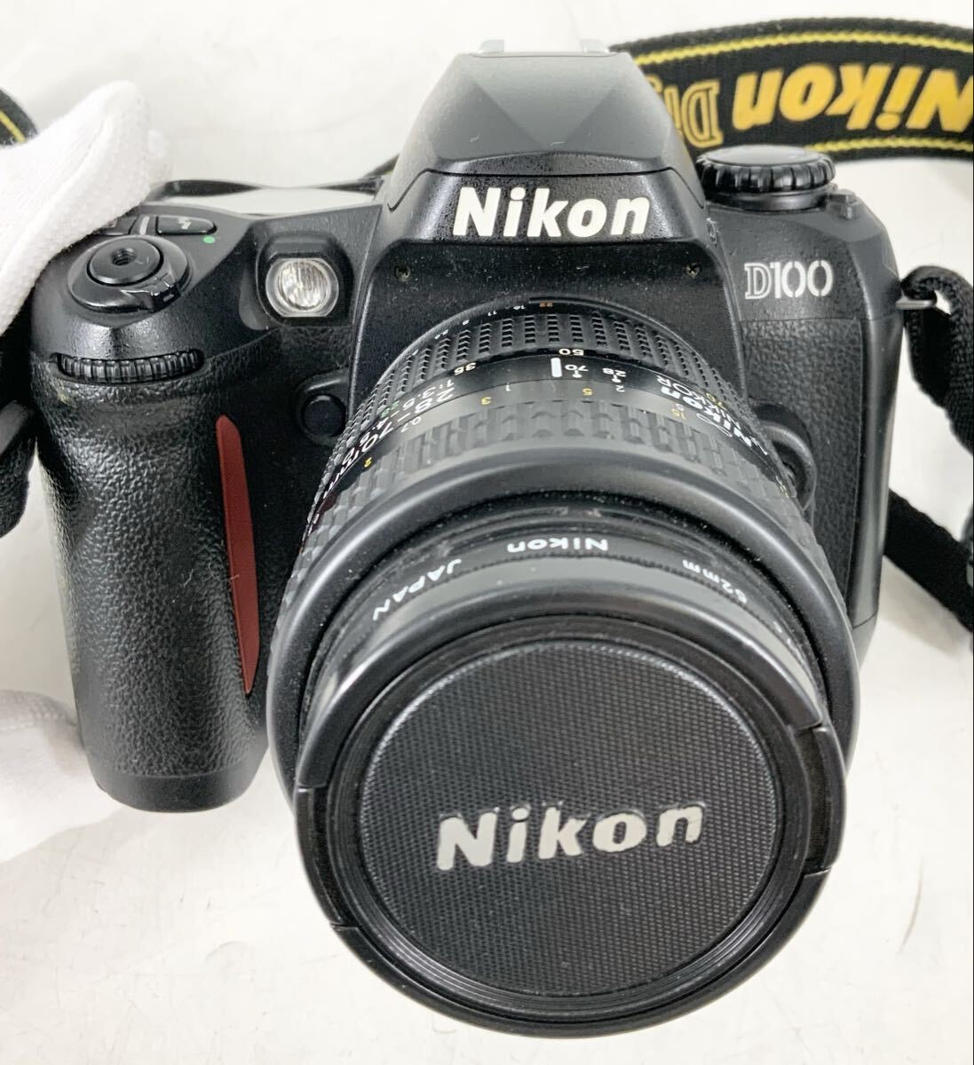 【16】デジタル一眼レフカメラ　ニコン　Nikon　D100　現状品　ブラック　約610万画素　AF NIKKOR 28-70mm F3.5-4.5D　CCDセンサー　中古