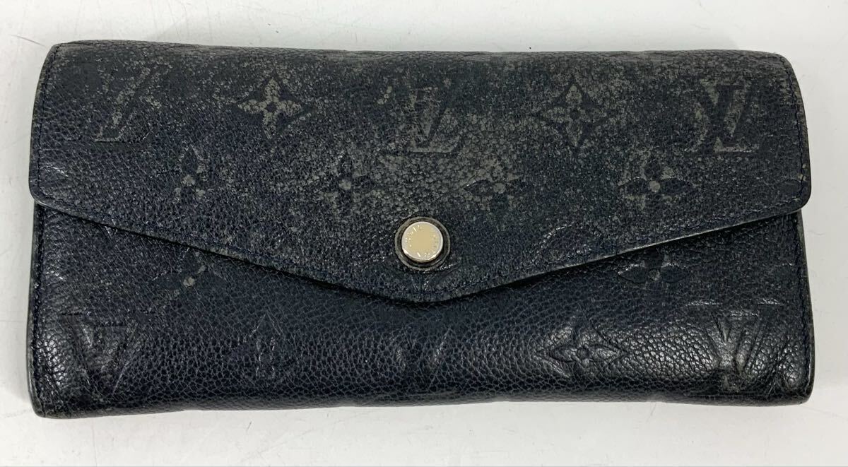 【15】財布　長財布　ルイヴィトン LOUIS VUITTON モノグラム　ポルトフォイユ キュリユーズ　M60565　ブラック　レザー　レディース　中古