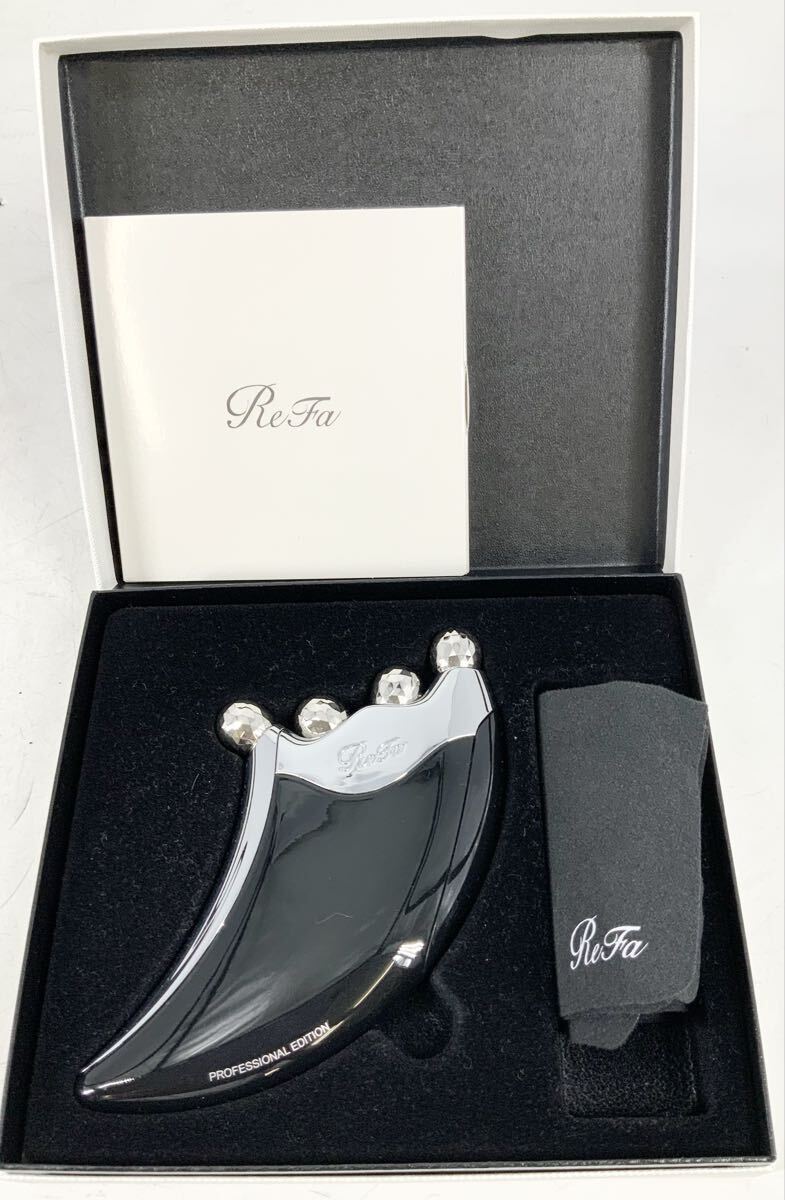 【25】美顔器　美顔ローラー　リファ　ReFa　フォーカッサ　プロフェッショナルエディション　ブラック　箱付き　美容健康器具　中古品