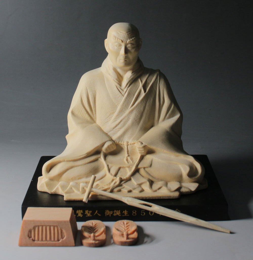 時代市場┃親鸞聖人御生誕850年記念┃写国宝「安城御影」御木像┃仏像・仏教美術