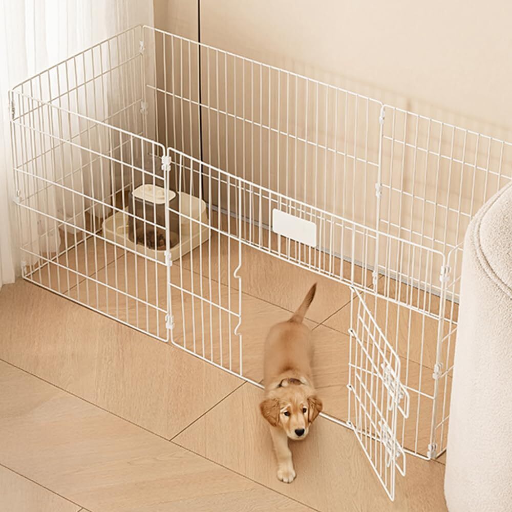 ペットサークル 犬ケージ フェンス 折りたたみ式 室内用 ドア付き 小型犬 中型犬 猫用 ペットフェンス 組み立て簡単 工具不mt